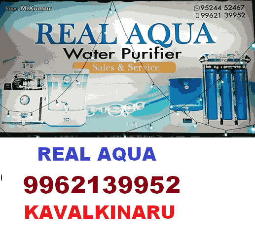 Real Aqua RO Water Purifier in kavalkinaru